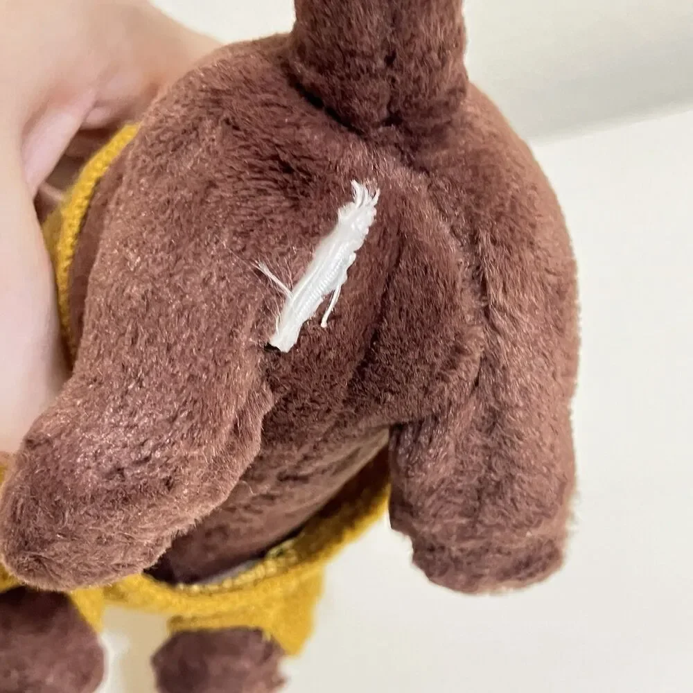 Jellycat Dachshund Yellow Sweater Sausage Dog Plush Stuffed Animal NO TUSH TAG